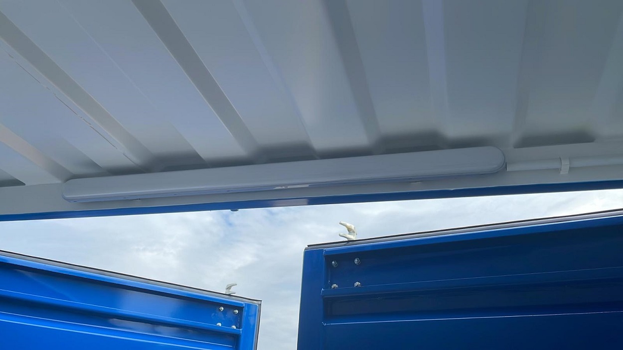 Bildet viser en container