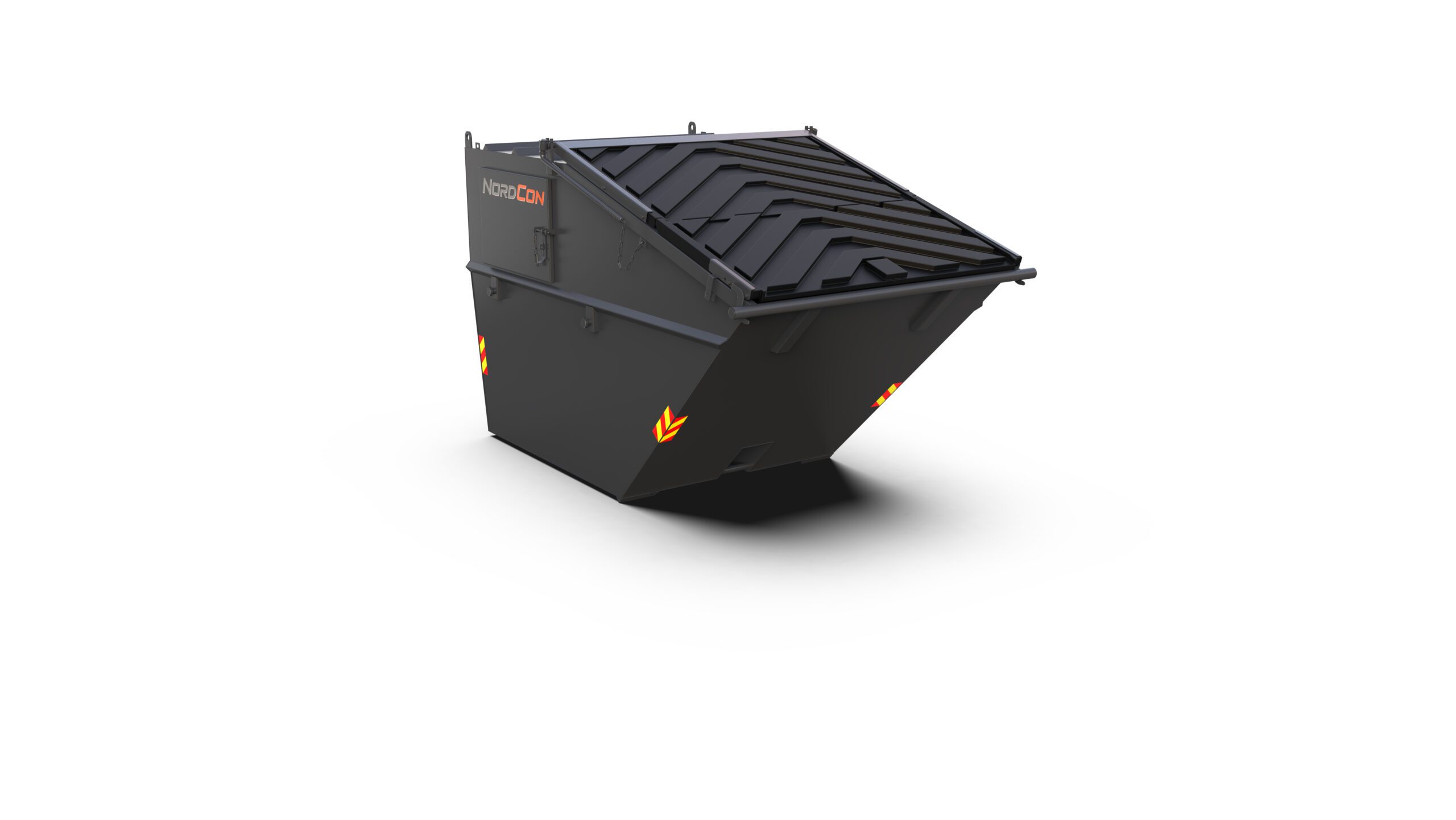 Nordcon CCLV8P Lukket kombicontainer. Sveist tak Plastlokk(2023-01-25)