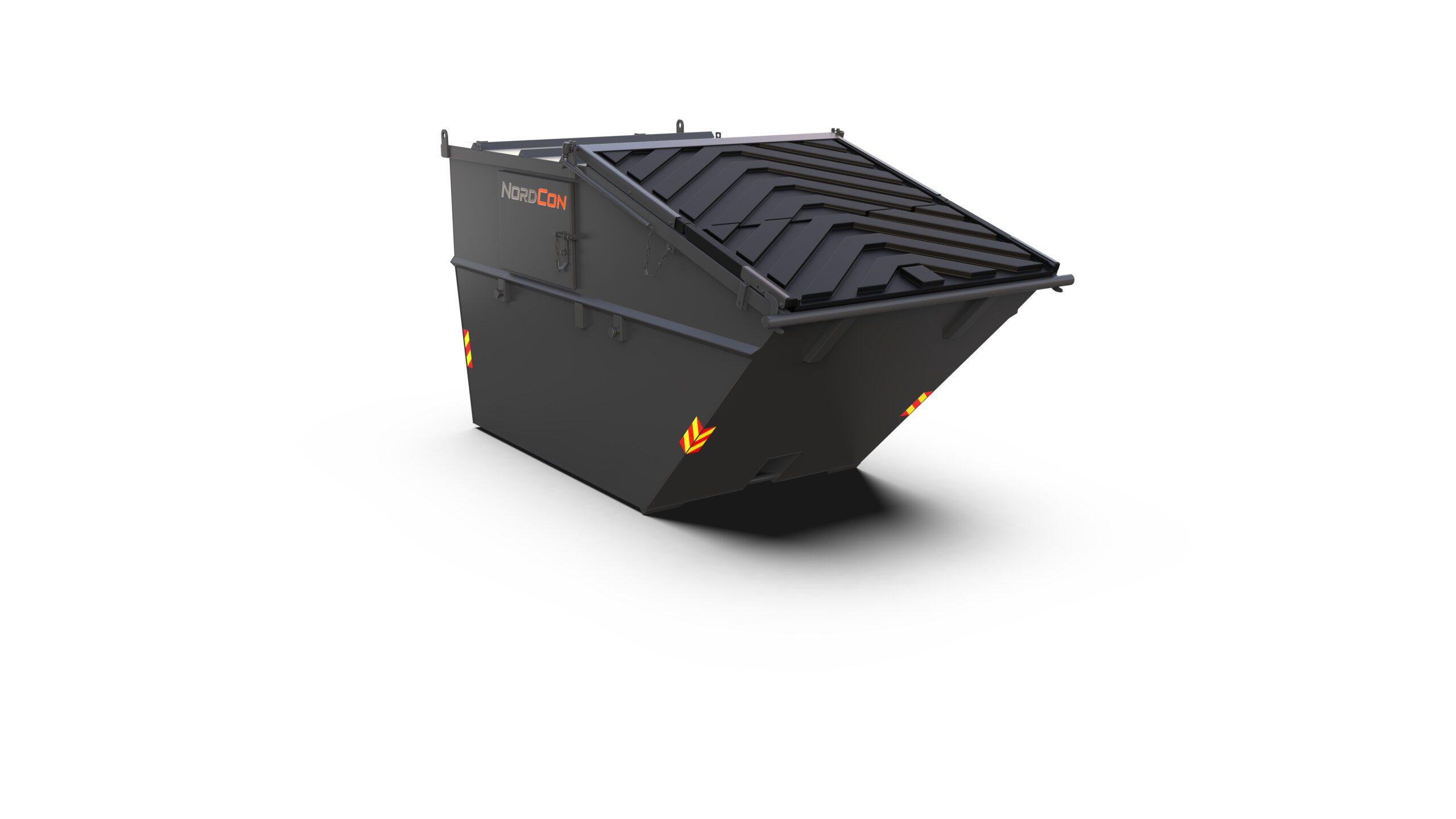 Nordcon CCLVS10P Lukket kombicontainer. Stabbel bar Plastlokk.(2023-01-25)