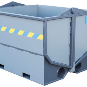 Bottentömmande containrar för gaffeltruck