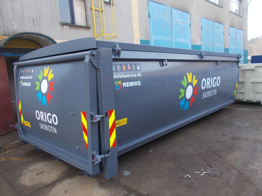 Bildet viser en bio-container