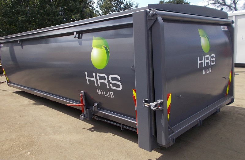 Bildet viser en miljøcontainer