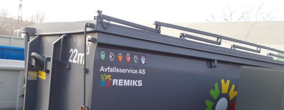 Bildet viser en container