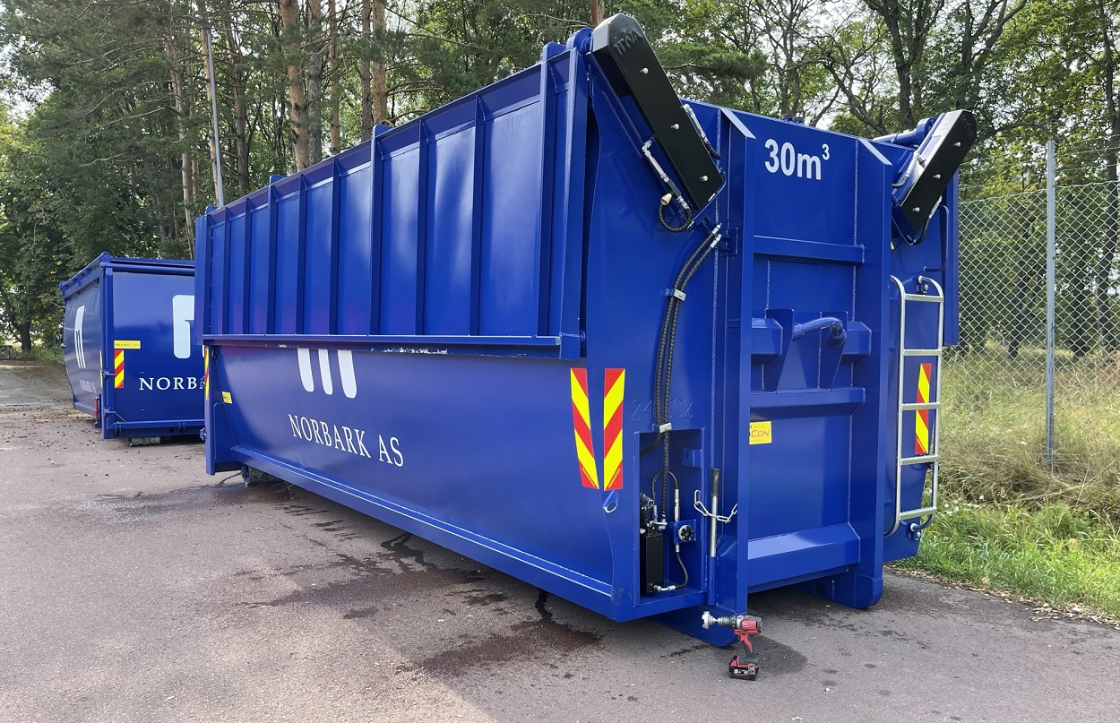 Bildet viser en container